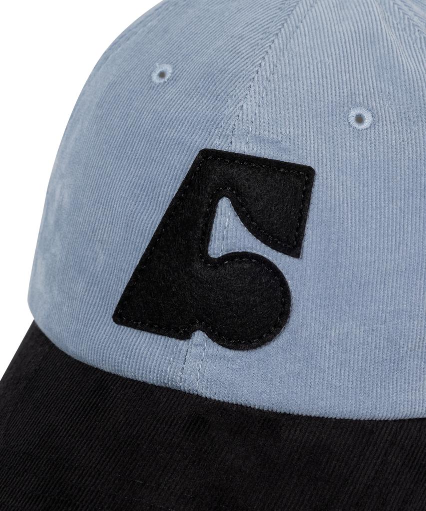 ONRIDPROJECT Applique Symbol Corduroy Two-Tone Ball Cap - Sky Blue