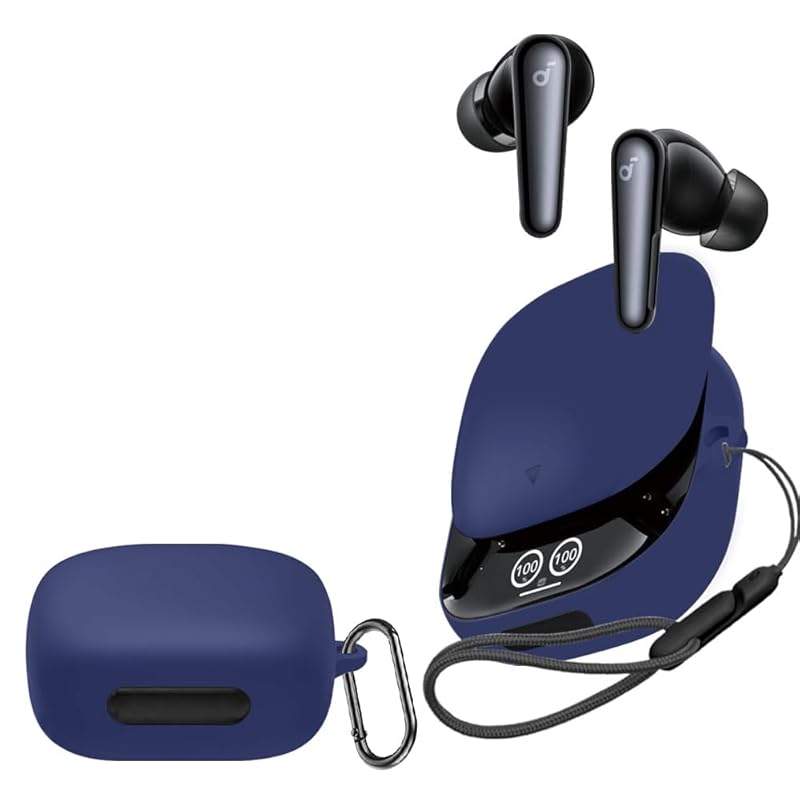 

For Anker Soundcore Liberty 4 Pro case wireless earphones Cover [YCJDP] Visible LED light With anti-lost buckle/with anti-drop cord Can be charged