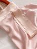 2025 Women's Mulberry Silk Pajamas: Short Sleeve, Frog Button, Chinese Hanfu Style