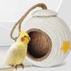 Bird Supplies Wear-resistant Coconut Husk Bird Cages Comfortable Mini Squirrel Bed Hanging Bite Resistant Hamster Bed Outdoor