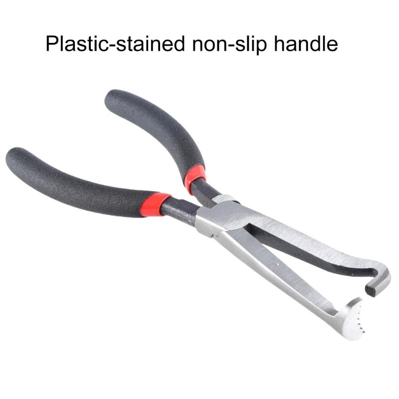 8Inch Electrical Disconnect Pliers, Automotive Connector Tool High-strength Cutoff Plier for Push Tab Plugs