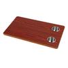RV Tabletop 27.56x15.75x0.79in Rectangular Solid Wood Boat Desktop Panel with 2 Stainless Steel Cup Holders for Trailer