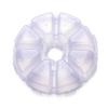 Fashion Transparent Beads Empty Storage Box Jewelry Container 8 Grids Nail Art Rhinestones Case