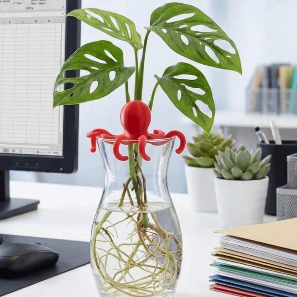 Devil-fish Shaped Plant Stem Support Creative Plant Cutting Holder Outdoor Home Gardening