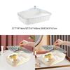 Serving Tray Decorative Reusable Clear Rectangle Multipurose Portable with Lid Organizer for Table Breakfast Events Home Bar