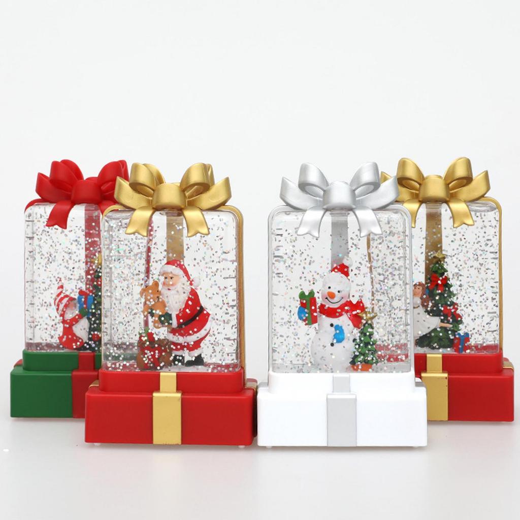 Christmas Santa Claus Lantern Snowman Lantern Light for Window Decoration Tabletop Decor Home Christmas Tree Indoor Outdoor