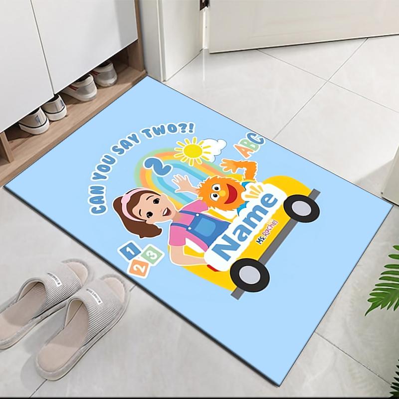 Custom Name Ms. Rachel Printed Carpet, for Office Chair Living Room Bedroom Kitchen Room Decor Gifts.