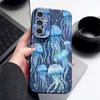 Blues Fish Whale Ocean Phone Case For Samsung S26 S25 S24 Ultra S23 S22 S21 FE A15 A16 A17 A35 A36 A37 A54 A55 A56 A57 5G Leather Texture Soft Cover