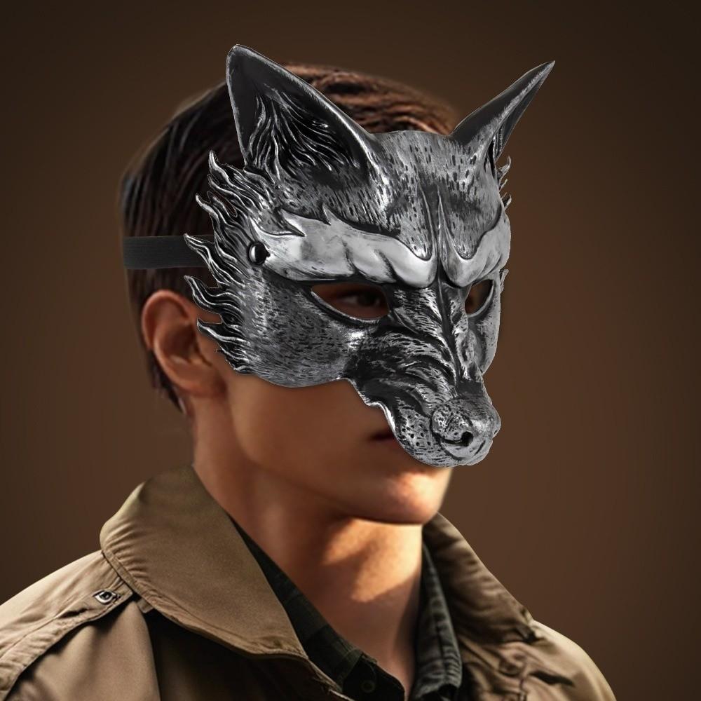 Wolf Halloween Mask Animal Cosplay Mask Retro Masquerade Mask Party