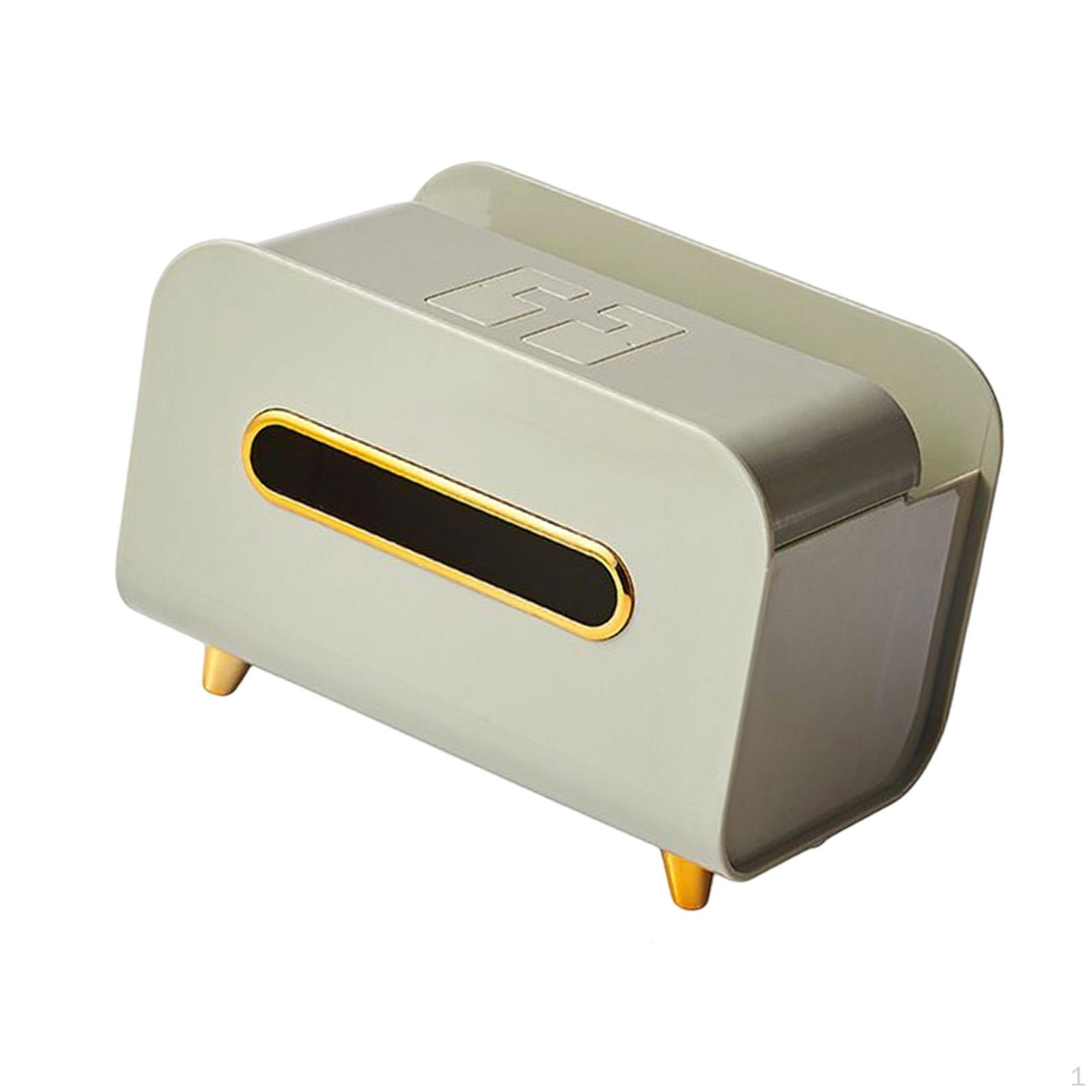 

S Organizer Box with Cover, Multi-function Rectangular Storage Bins зелёный