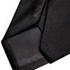 [Michiko London] KOSHINO Black Tie, Formal, Black, Ceremonial, Funeral, Memorial Service, Brand, Satin Weave, Plain, Slim Tie, 7cm, Silk Blend,