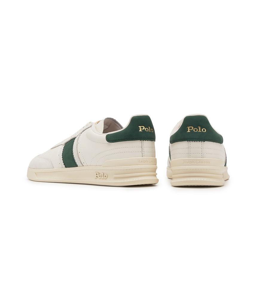 Polo Ralph Lauren Heritage Aera Leather Suede Sneakers - White