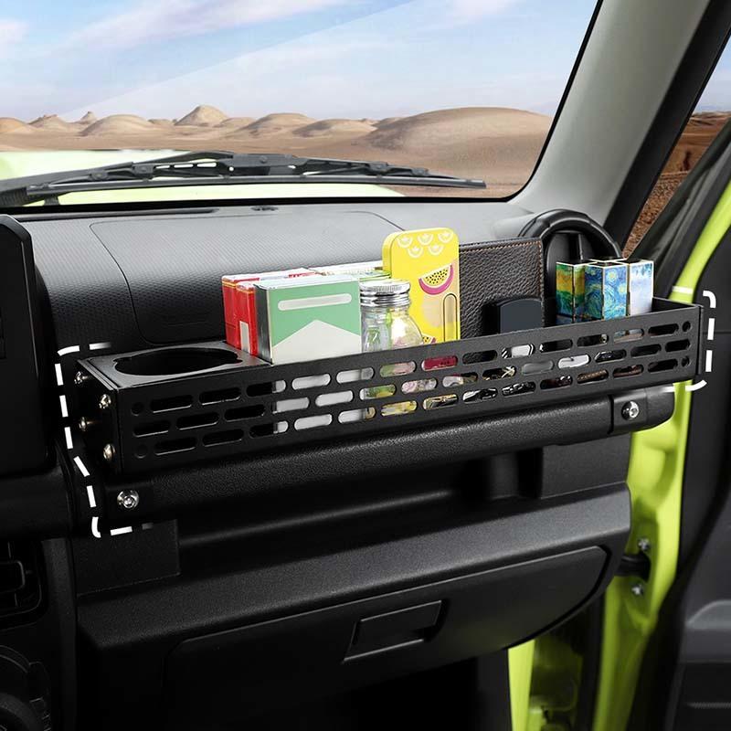 Copilot Armrest Handle Storage Box Organizer Container Aluminum Alloy Accessories Fit for Suzuki Jimny 2019 Up Car Accessories