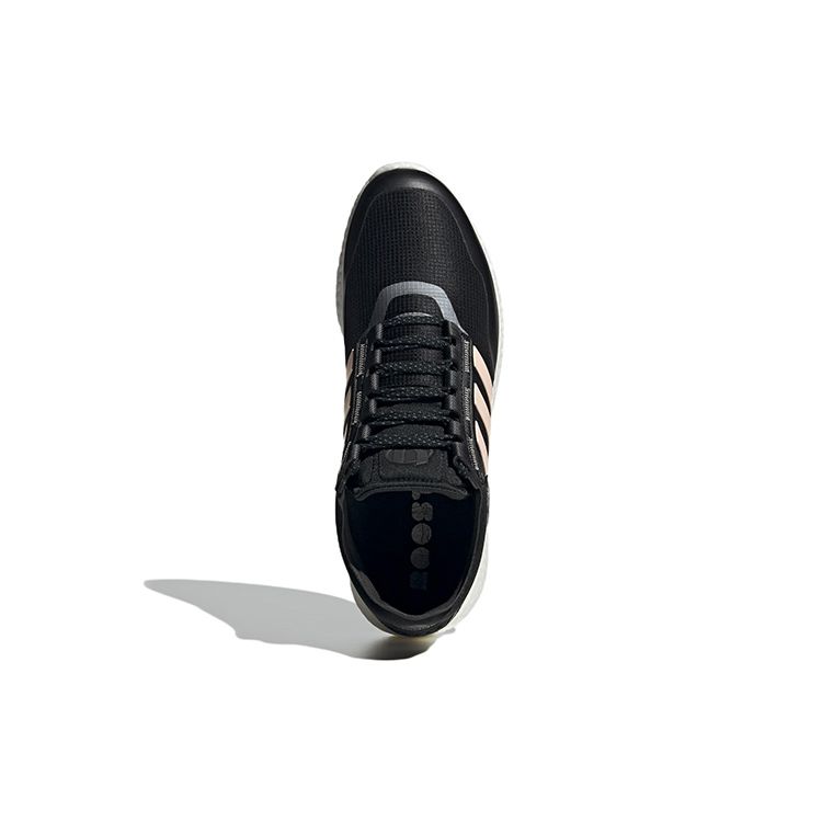 Adidas Rocket Boost Comfortable Fabric Leather Slip Resistant Durable Lightweight Low Top Casual Running Shoes Women sneaker Black Pink HQ7213