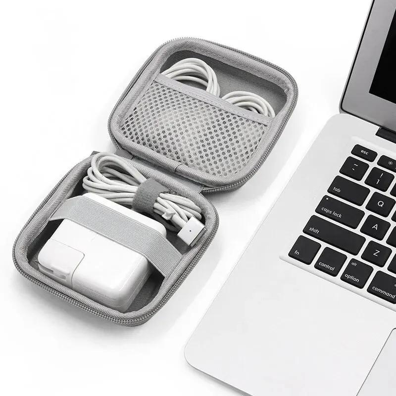 Mini Tragbare Eva Aufbewahrungstasche Tasche Tragetasche Reißverschluss Kopfhörertasche für Airpod Kopfhörer/Telefon/Ladekabel Zubehör