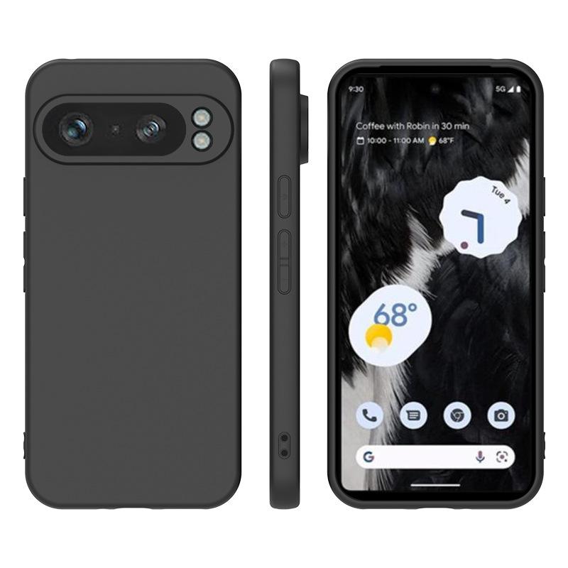 

Silicone Phone Case for Google Pixel 9 Pro Matte Bumper Soft Cover Cases for Google Pixel 9A 9 8A 8 7 6 Pro 5 4A 3 2 XL Fundas Google Pixel 3 чёрный