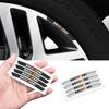vdpc7 4Pcs Aluminum Car Wheels Rim Stickers Decor Accessories For Mitsubishi 9 Ralliart EX ASX L200 Colt Outlander Pajero Lancer Cross