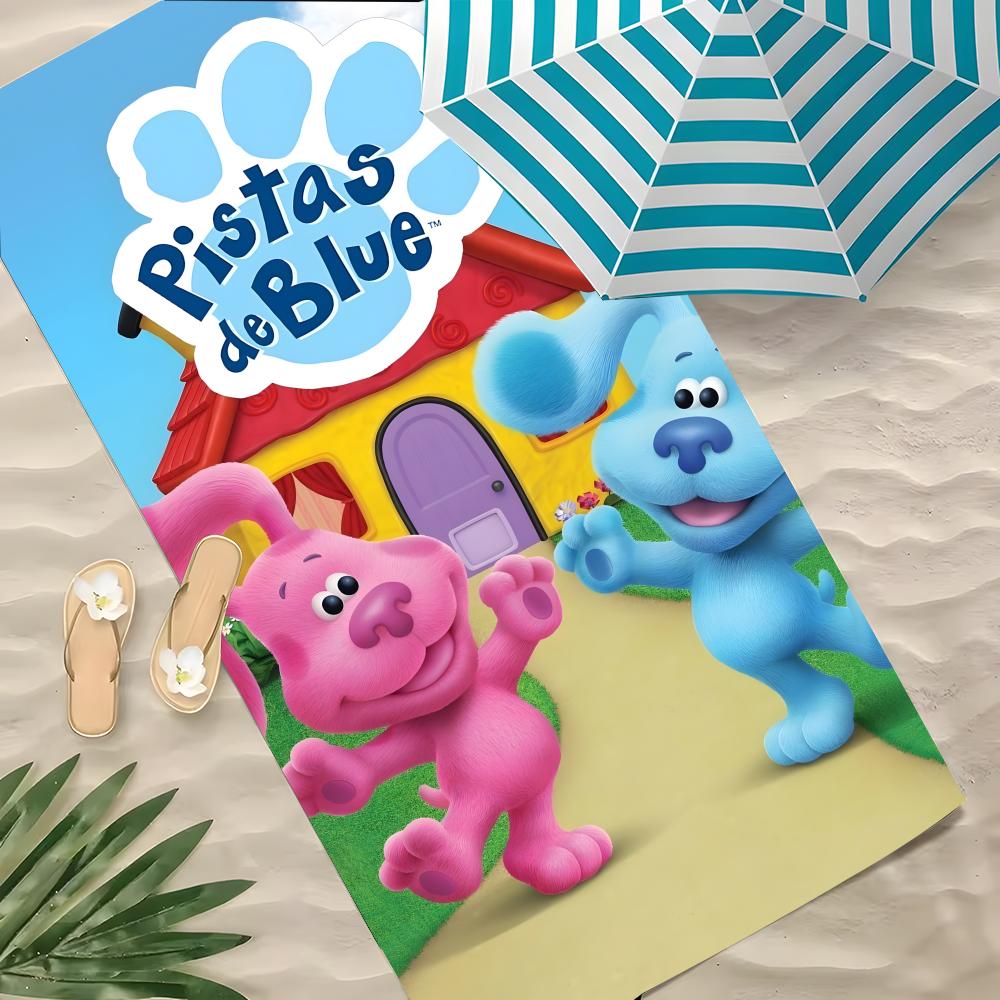B-Blau's Spuren & Du! Handtuch Polyester Strandhandtuch Schnelltrocknend Sandfrei Badetuch für Sommer Pool Reise Urlaub