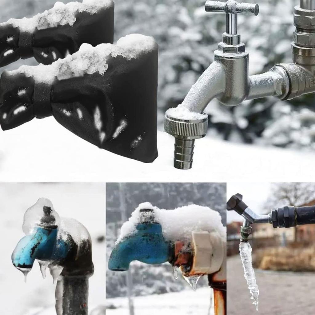 Outdoor Faucet Cover Socks For Winter Miser Freeze Protection Reusable Waterproof Insulated Spigot Cover 15x20cm 2 Pack