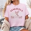 Unisex tričko Venezuela, Dámské cestovní tričko ze města Guacamay v Karibiku, Volný retro venezuelský styl. Letní streetwear