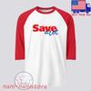 Save A Lot Einzelhandelsgeschäft Herren#039;s Raglan Rot Größe S2XL Unisex T-Shirt