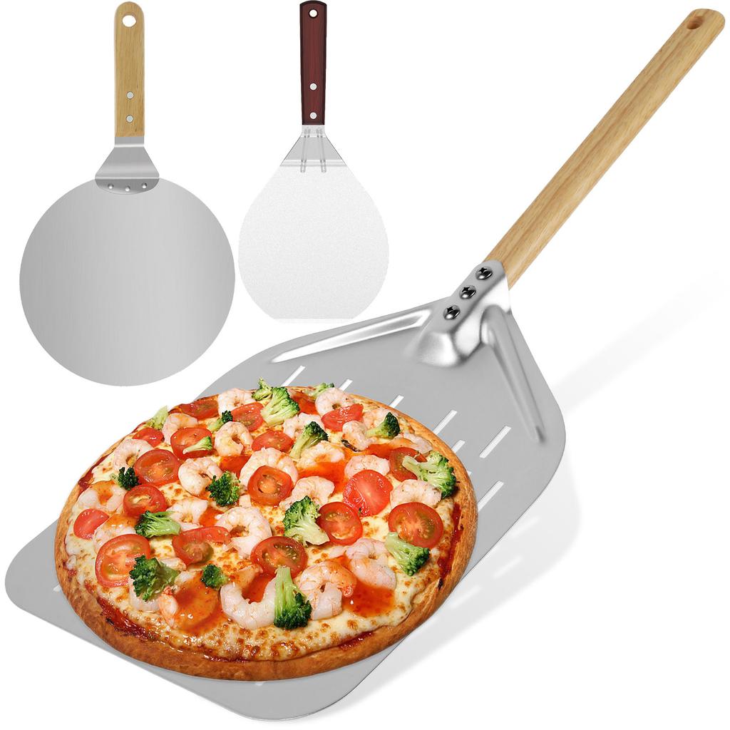 6.5/12 Inch Non-Stick Pizza Shovel Cake Lifter Transfer Tools with Wood Handle for Baking Bread Pizza Kitchens Accessories NEW