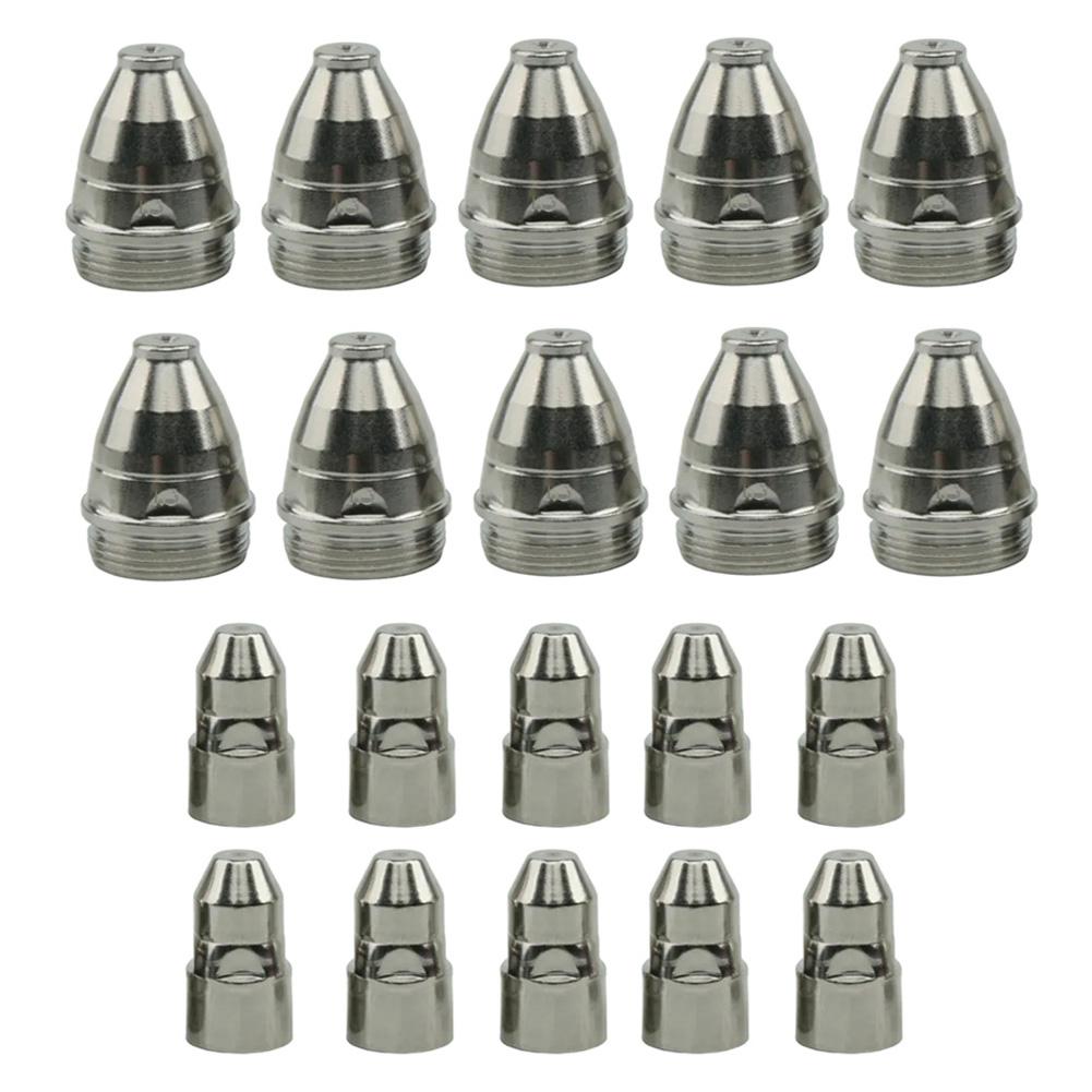 For P80 Plasma Cutting Nozzle 1 5mm Copper Torch Consumables 20pcs Compatible with 60A 80A 100A CNC Plasma Cutting Machine