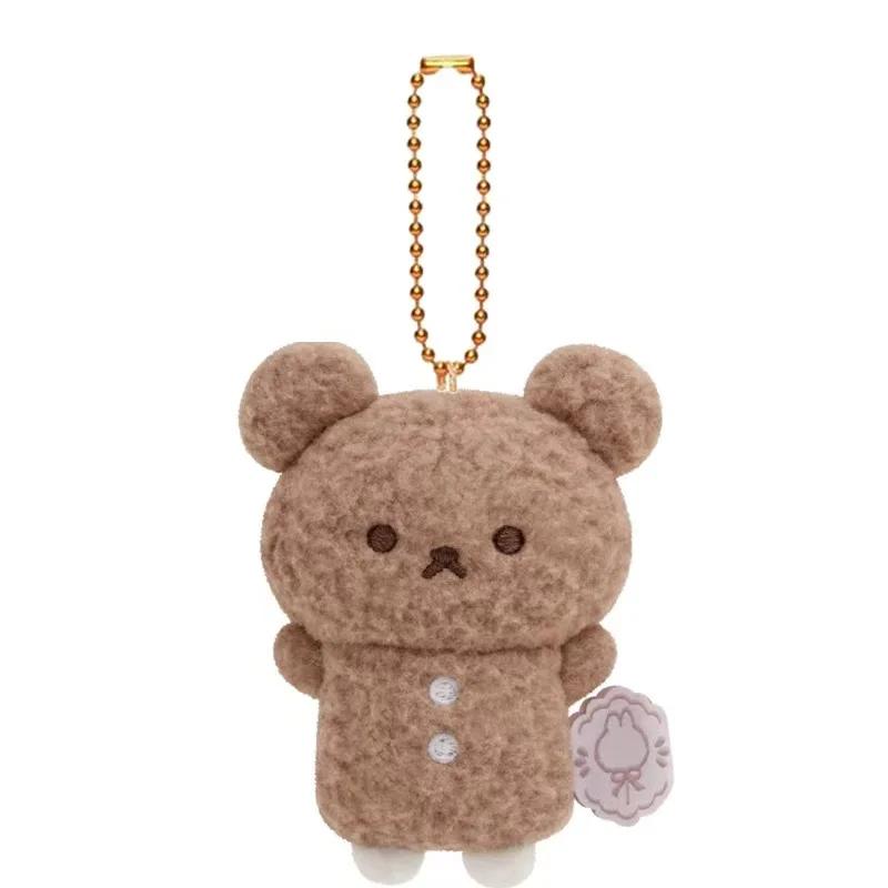 Kawaii Animal Rilakkuma Plush Keychain Cotton Rabbit Mouse Bag Pendant Kawaii Fox Cat Soft Stuffed Accessories For Gril Gift