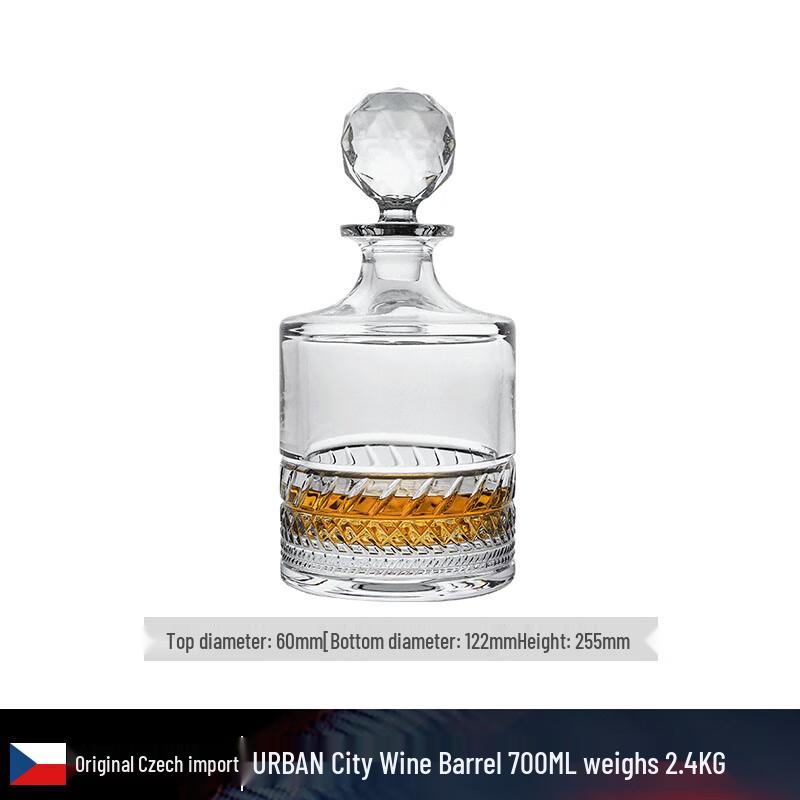 Богемский ручной работы хрустальный графин для виски