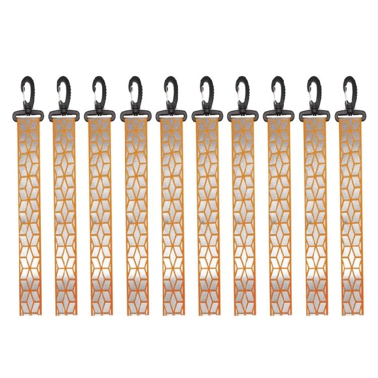 Reflektierende Streifen Anhänger Schlüsselanhänger Nacht Hochglanz Sicherheitsmarkierung Aufhänger Schlüsselanhänger