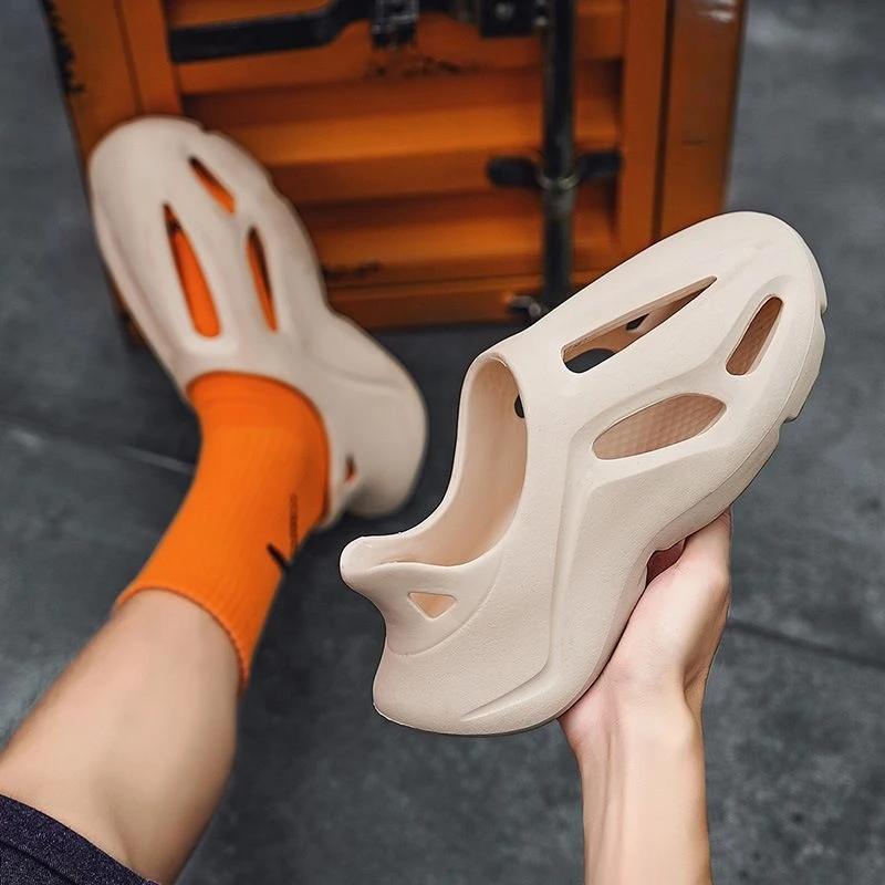 Fashion Hollowing Male Shoe Couple Color Summer 2025 Number 41 Wholesale Clearance Sale Big Size New Fashion Luxury H Eva Men's Sandal