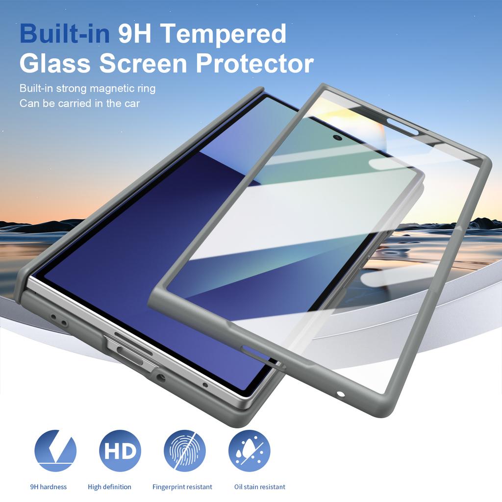 Drop Hinge Protection Military Grade Magnetic Case for Samsung Z Fold 8 Ultra Cases Z Fold 7 6 5 4 Built-in Glass Screen Protect