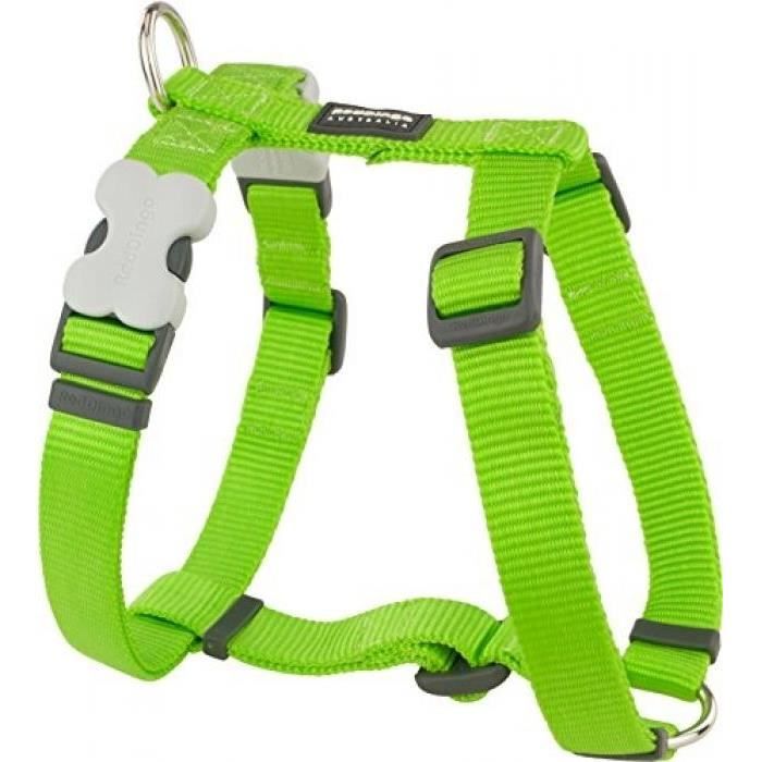 Harnais Pour Chien - Red Dingo - Vert Citron - Taille XL - Largeur 25 Mm - Confort Et Sécurité