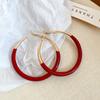 Silver Needle Acrylic C-shaped Earrings, Fashionable and Simple, Versatile Temperament Earrings, Niche Design Earrings