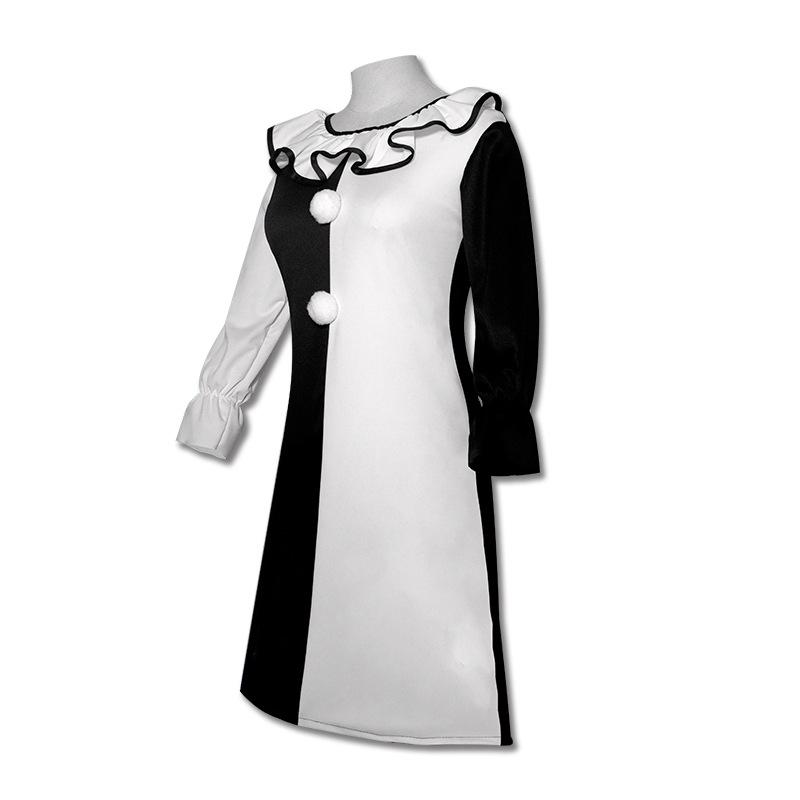 Art the Clown Halloween Costume: Terrifier 2 Black & White Cosplay for Men