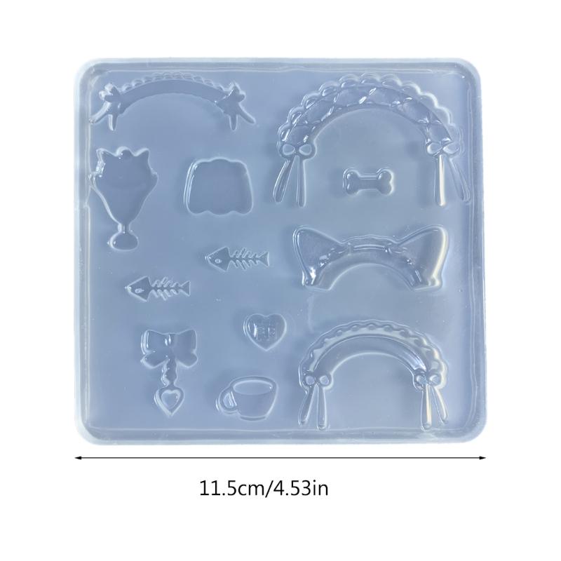 Maid Cosplay Resin Mold Jewelry Fillings Resin Silicone Mold Jewelry Tools Nail Art Craft