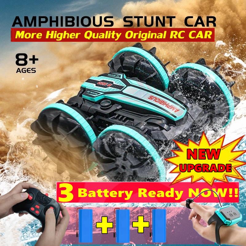 Amphibious Rc Car Remote Control Stunt Car Vehicle Double-sided Flip Radio Drift Off Road Outdoor Toys For Boy Children Gift