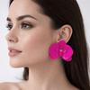Simulated Flower Butterfly Orchid Earrings Exaggerated Flower Drop Earrings Flower Earrings  Women