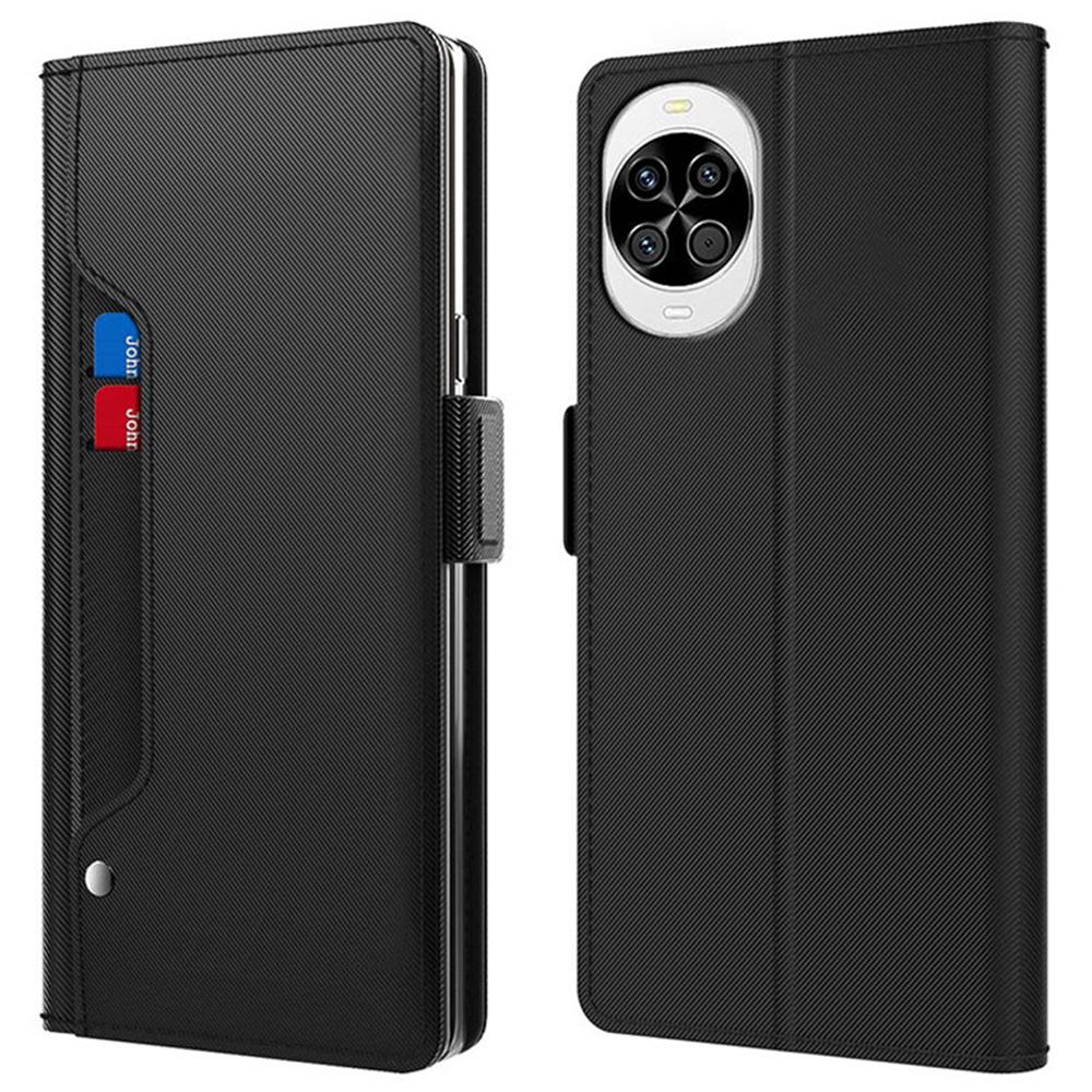 For Huawei nova 14 5G Case Stand PU Leather Phone Cover Card Holder Mirror