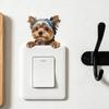 Light Switch Plate Stickers Cute Cartoon Puppy Decorative Switch Cover Decals 1 Pc