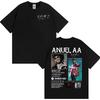 Rapper Anuel AA Rhlm 2 Album 2026 Merch Magliette per Uomo Donna Moda Gotica Vintage Maglietta Cotone Oversize Streetwear