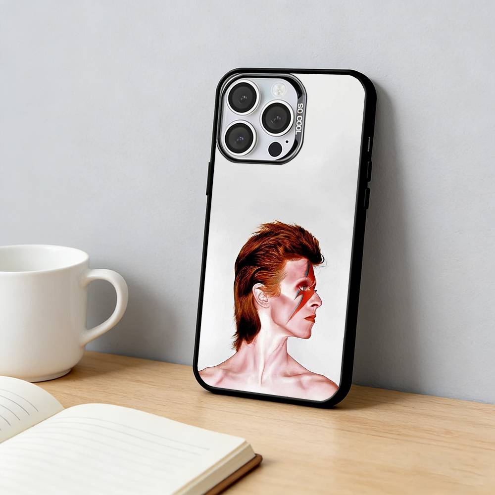 

Singer D-David B-Bowie Phone Case For iPhone 17,16,15,14,13,12,11 Plus,Pro Max,XS,Colorful Silver Black Cover iPhone12PRO