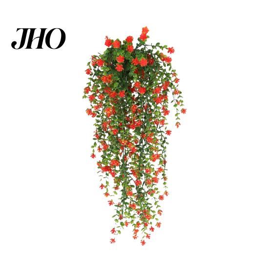 Long-lasting Plastic Flowers 1/2Pcs Hanging Artificial Flower Vine UV Resistant Faux Drooping Floral Plants Indoor Ivy Home Wedding Outdoor