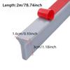 1PC 2m/78.74inch Self-adhesive Silicone Water Stop Strip Bendable Flexible Water Stop Strip Bathroom Door Separation Barrier