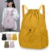 Lightweight Drawstring Backpack Korean Style Student Schoolbag Fashion Travel Backpack  Outdoor