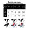 Pangu Precision 2.5 Inch Swivel Caster Wheels