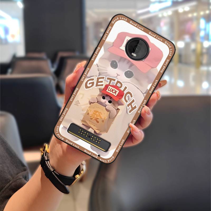 Cartoon Stoßfestes Handyhülle Für MOTO Z4 Play Graffiti Modedesign Wasserdicht Schmutzabweisend Anti-Knock TPU Langlebig