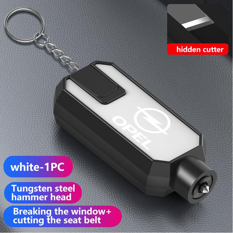 Car Safety Hammer Emergency Glass Window Break Seat Belt Cutter For Opel ADAM ASTRA J K CORSA E INSIGNIA MOKKA VIVA Meriva WJ1
