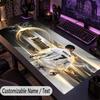 Großes Mauspadd Cristiano Ronaldo Benutzerdefinierter Name Text Personalisierte Schreibtischunterlage Rutschfestes Gaming-Pad