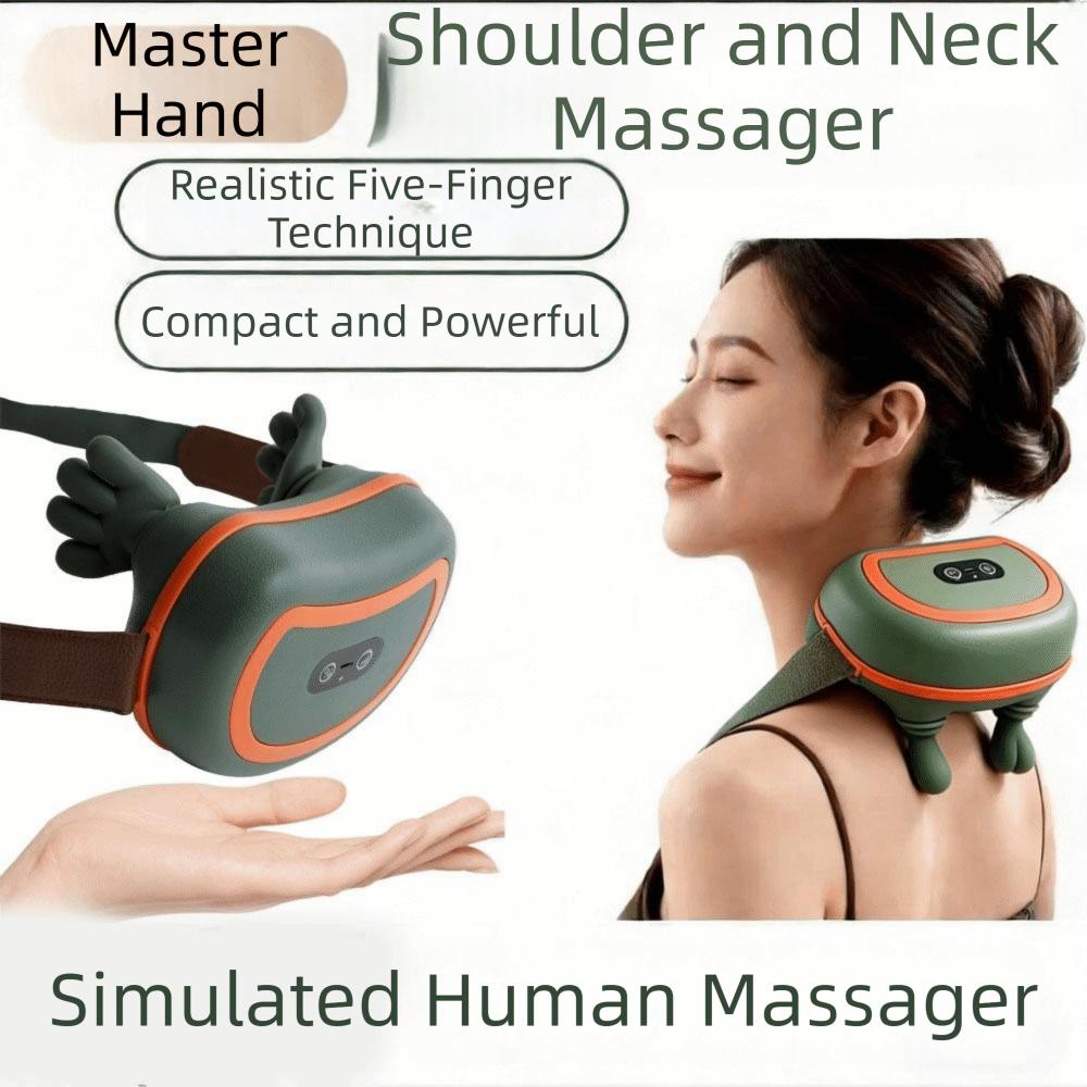 Kneading Technology Bionic Finger Massager Wireless Neck Shoulder Massager Shoulder Relief